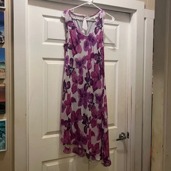 RACHEL Rachel Roy | Dresses | Purple Floral Rachel Roy Flowy Midi Dress |  Poshmark